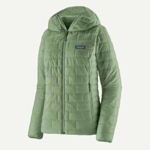 nano puff hoody women color ellwood green